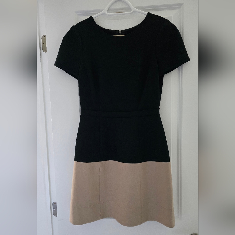 BCBG Black and Tan Dress